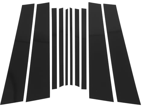 Motoforti Autocollant Anti-Rayures Pour Garniture De Montant De Porte Et De Fenêtre, Couverture Extérieure De Porte Pour Bmw X1 2016-2022 Noir 10 Pièces