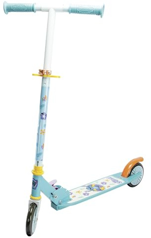 Smoby - Stitch 2-Rad-Scooter, klappbar - Verstellbarer Lenker, rutschfeste Trittfläche, ergonomische Griffe, Disney-Design - Ab 5 Jahren