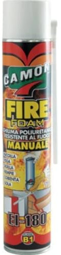 Camon Schiuma poliuretanica Resistente al Fuoco Fire Foam 700ml, Multicolore, Standard