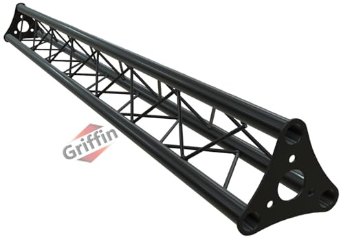 GRIFFIN 5ft Triangle Truss 6x6x6 Segment Extension (Stage-MountPRO Series) – Extra Lighting Truss for DJ Booths, Stand Rigs, Light Cans & Audio Gear Mounting