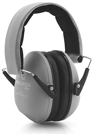 Prolifiqs Gehörschutz Kinder und Jugendliche I Lärmschutz Kopfhörer für Kinder + Jugendliche von 3 bis 16 Jahre I PVC-freie Lärmschutzkopfhörer für Jungen & Mädchen I Grau