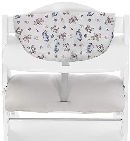 Hauck Alpha+ Highchair Pad Deluxe, Winnie the Pooh Exploring - Highchair Cushion, Soft Fabric, Machine Washable