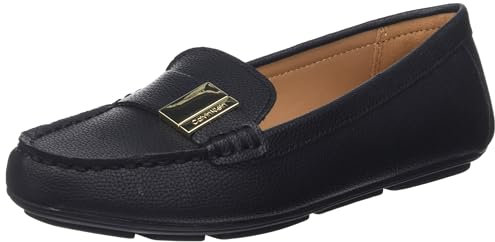 Calvin Klein Women's Lisa Loafer Flat, Black, 6 UK