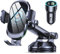 Glangeh Car Phone Holder Wireless Charger, [Upgraded Rotatable Suction Cup] 15W Fast Charging Wireless Car Charger Compatible with iPhone 15 Pro Max/14/13/12 Mini/11/X/XS/XR/8, Samsung S24/22 and More