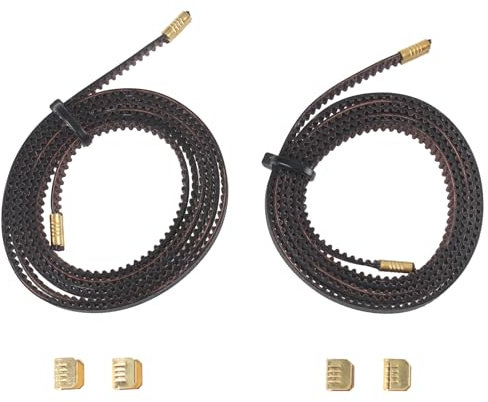 BCZAMD Anycubi Kobra 3D Drucker Durable Gatest Belt - 900mm X + 780mm Y Achse GT2 Open Zahnriemen: Teilung 2mm Breite 6mm Glasfaserkern Ersatzzubehör mit gepressten Kupferschnallen