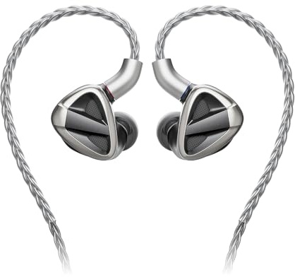FiiO FH19 HiFi IEM Earphone| 2 Dynamic+ 6 BA Hybrid Driver IEM, Detachable MMCX Headphone Cable for Musician Audiophile