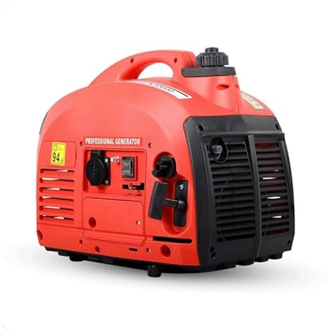 Generador eléctrico portátil de gasolina, 800W, Inverter, bajo consumo y nivel de ruido, tipo maleta