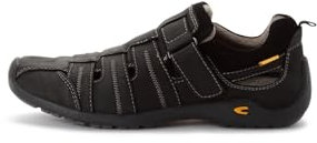 camel active Herren Sandalen mit Klettverschluss Schwarz, menswear-46