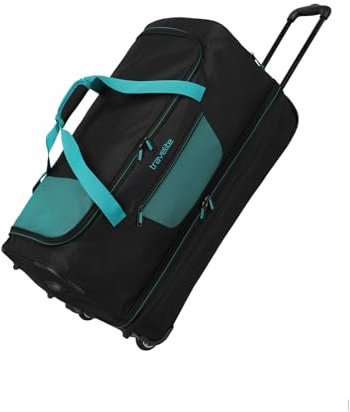 travelite Trolley Reisetasche mit 2 Rollen, Basics Weichgepäck Reisetasche mit Volumenerweiterung, 70 cm, 98-119 Liter, 2,8 kg