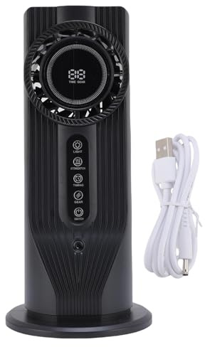 ViaGasaFamido Portable Air Conditioner, 3 in 1 Air Cooler Humidifier Fan with 6 Speed Settings and 6H Timer, USB Powered for Office Dorm Bedroom Small Room