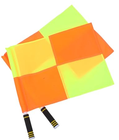 ibasenice 2pièces Lot De Drapeaux Arbitre Pour Volley-ball Signalisation Avec Poignée Mousse Drapeaux De Juge De Ligne Pour Compétitions Et Entraînements
