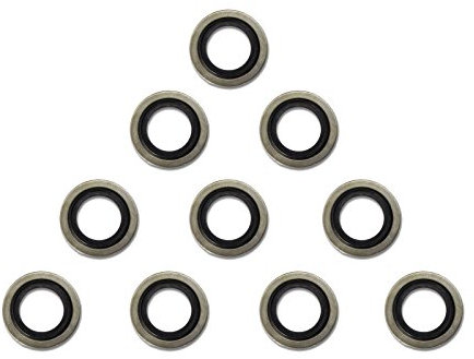 1/4 BSP Dowty Seals - Bonded Washers for Fuel, Oil, Hydraulics - Pack of 10