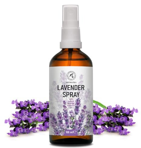 Lavendel Aromaspray 100ml - Entspannung & Beruhigung - Raumspray mit ätherischem Lavendelöl - Ideal für Yoga & Lavendelkissen