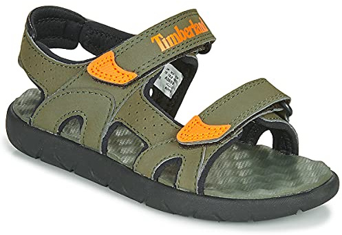 Timberland Perkins Row 2-strap, Unisex-Kinder Peeptoe Sandalen, Grün (Verde (Grape Leaf) Tb0a24y7a581), 28 EU