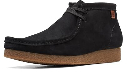 Clarks Collection Men's Shacre Boot, Black Suede, 10 M US
