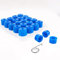 LST 20x Sechskant Radschraubenkappen Abdeckkappen Set 17 mm blau