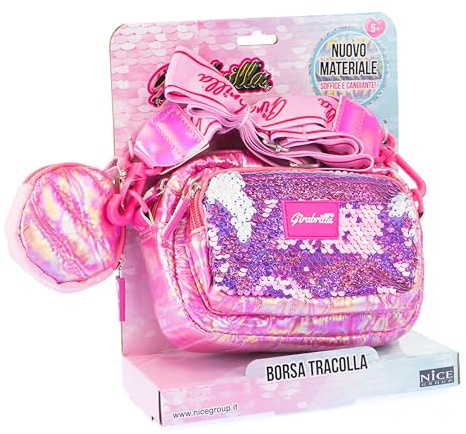 Girabrilla Nice Group Puffer Borsa Pochette, 1 Borsetta a tracolla Magenta con Porta Monete per bambine