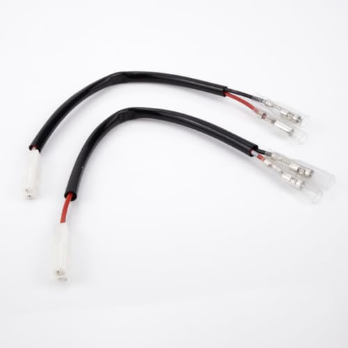 Aharon Motorcykel 12 V förläggningskabeladapter för LED-blinkers | Kompatibel med motorcyklar från Honda | Motorcykelblinkers adapterkabel | kabeladapterkontakt | vattentät, golvmattor,