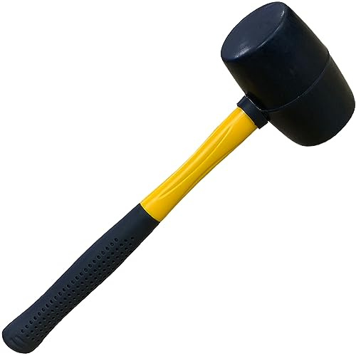 Peggi Rubber Mallet Lump Hammer Tent Peg Mallet for Installing Tent Pegs and Slabs UPVC Window Installation - Durable Lightweight Camping and Awning