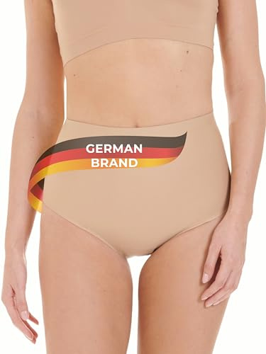 TONEST Shapewear - Intimo Snellente - Mutande Modellanti - Vita Media - Slip Contenitivo - Mutande Donna Pancia Piatta - Invisibile - Post Parto - 1100-MS-FC (40, Beige)