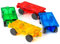 Magnetic Tiles Cars Baby Toys - 4 PCS Magnetic Cars Set Magnet Bricks Truck Sensory Toys for 3 4 5 6 7 8+ Years Old Girls Boys
