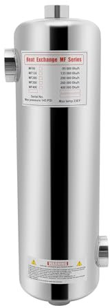 60 KW, scambiatore di calore per piscina, riscaldatore piscina in acciaio inox, riscaldamento a immersione, rapido scambiatore di calore a risparmio energetico, piscine, vasche idromassaggio