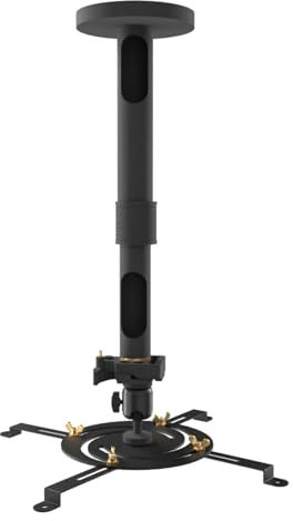 Universal-Projektorhalterung – verstellbare Decken- oder ausziehbare Wandhalterung für Mini-Projektoren für Büro und Zuhause – voll beweglich, einfache Installation, 360° schwenkbar, Länge 13,8“ - 21“