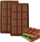2 Pcs Chocolate Bar Moulds,Deep Chocolate Moulds,10 Grid Rectangle Silicone Chocolates Mould,Chocolates Shapes Ice Cube Mold,Suitable for Kitchens and Restaurants to Make Chocolates,Pralines.