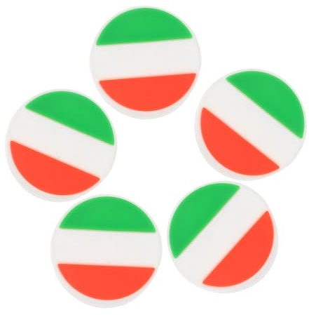 Gatuida Smorzatori per Racchette da Tennis in Silicone 5 Pezzi Antivibrazione Ammortizzatori Morbidi per Riduzione Vibrazioni Accessori per Tennisti Uso Sportivo all’Aperto