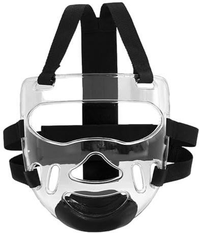 Wsdsgz Protezioni alte staccabili per gli appassionati di sport da combattimento, protezione trasparente in policarbonato con design senza ostacoli per casco sportivo