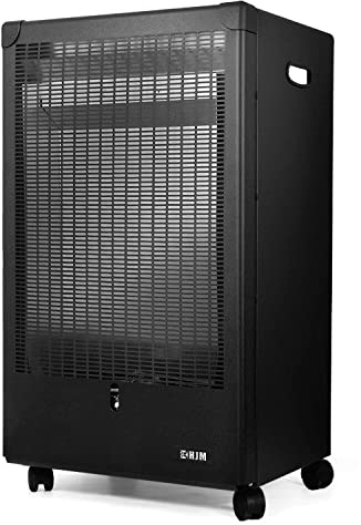 HJM GA4200 Estufa de Gas Llama Azul | 4200 W | Triple sistema de seguridad | 3 Potencias | Encendido piezoeléctrico | Con Ruedas | Acero