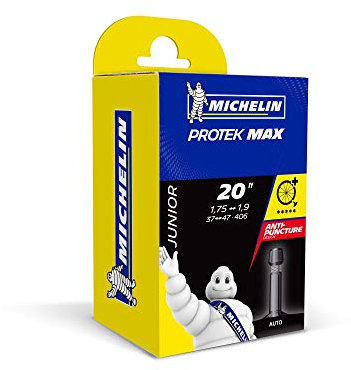 MICHELIN Unisex Erwachsene G4 Protek Max Fahrradschlauch, schwarz, 20x1 50 1 85 37-406 47-406 EU