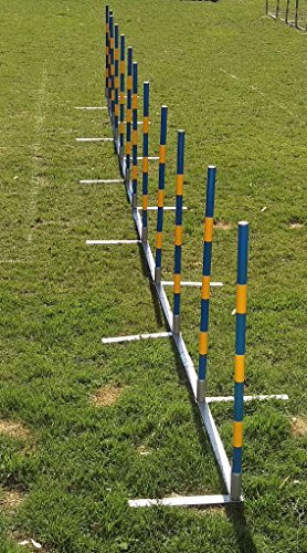 Callieway Agility Slalom - 12Stangen Agi Slalom “2by2 Flex” von 2x2 Training bis FCI Slalom UVM. - Orig