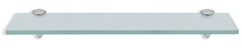 Einfeben Glas Wandregal Mattglas, Glasregal mit 8mm ESG Sicherheitsglas und Halterung, perfekt geeignet als Duschregal/Badablage/Glasablage für Bad, Küchen,Balkon, Verschiedene Größen (20x10x0.8 cm)