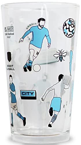 Boot & Ball Man City Pint Glass