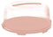 Rotho Fresh hoher Tortendeckel mit Haube und Tragegriff, Kunststoff (PP) BPA-frei, pink, (35.5 x 34.5 x 16.5 cm)