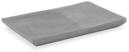 NKlaus 20 x 13 cm rökelseskål fyrkantig täljsten grå driftsätt rökt kol på sand 14008