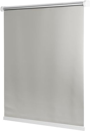 Ventanara® Rollo ohne Bohren schnurlos Springrollo inklusive Klemmträgern (hellgrau (raumverdunkelnd), 70 x 150 cm)