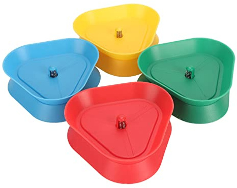 ZASCHMOY Porta Cartas de Juego, Porta Cartas de Juego, Porta Cartas de Juego, Manos Libres, Soporte para póquer en Forma de triángulo, 4 Colores Mezclados, Soporte para Juegos