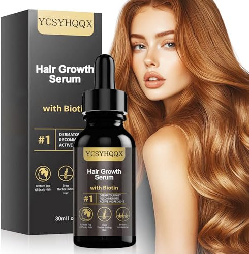 Sérum Croissance Cheveux,Serum Cheveux Pousse Rapide,Sérum Croissance Barbe à la Biotine pour Hommes,Serum pour la Croissance des Cheveux pour Femme et Homme pour une Pousse de Cheveux Trés Rapide