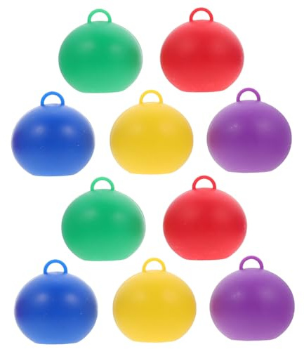 Toyvian Pesas De Globo Reutilizables 10 Piezas Plástico Colores Morado Rojo Amarillo Azul Verde Para Globos De Helio Fiesta Cumpleaños Decorativas Colgantes