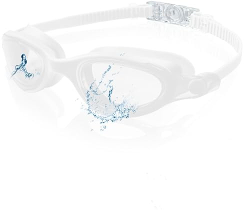 Rwuptg Swimming Goggles Kids 6-14 Anti-Fog Childrens Swimming Goggles Adult Men Girls Swim Goggle, No Leaking, Anti Fog, UV Protection, Nose Clip