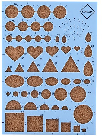 Haofy Quilling-malltavla i 4 Färger med Quilling-penna och Pincett, Perfekt för Att Göra DIY-papper, Perfekt Present Till Smarta Vänner och Familj, Plast+trä+metall, Rosa Röd/färgglad/silver, 21 X