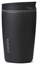 Owala SmoothSip Slider Insulated Travel Coffee Cup 12 oz Very Very Dark