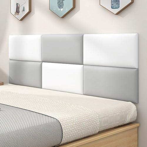 Wall Mounted Headboard - Upholstered Panels for Sensory Spaces, Anti-Collision Peel and Stick Crash Pads, 3D Decorative Protection Panel
