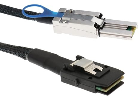 dijiusidy Câble Adaptateur Mini SAS HD Externe 26 Broches vers Interne 36 Broches pour des Solutions de Stockage de données optimisées et Un Gain de Place. Compatible Mini SAS