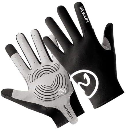 YROHGKPN 1 paio di guanti da ciclismo per uomini e donne, per mountain bike, antiscivolo, imbottiti, touchscreen, antivento