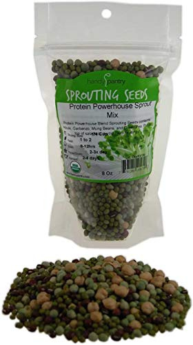 Handy Pantry Protein Powerhouse Sprouting Seed Mix 8 Oz Organic Non-GMO