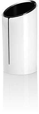 SIGEL SA100 Stifteköcher Eyestyle weiß, 13,5 cm hoch, im puristischen Design, Stiftehalter, Stiftebecher