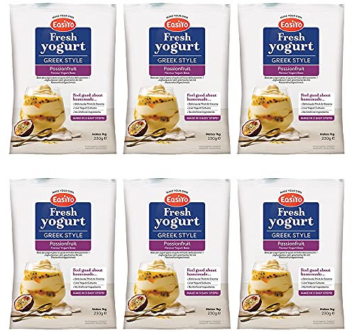 Easiyo Greek & Passionfruit Premium Yoghurt Mix 230g (Pack of 6)